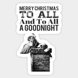 Shirley Temple Christmas Santa Sticker